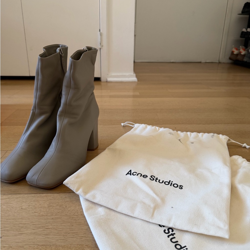 Acne Studios Gray Ankle Boots